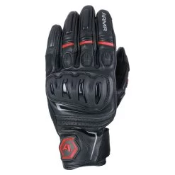 ARMR Raiden 3.0 Leather Gloves – Black/Red