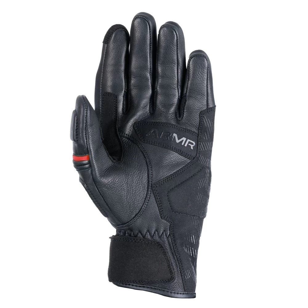 ARMR Raiden 3.0 Leather Gloves – Black/Red 4 ARMR Raiden 3.0 Leather Gloves – Black/Red - Image 2