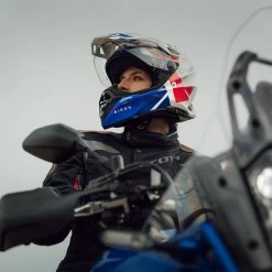 Airoh Commander 2 Reveal Helmet – Red/Blue -Motorcycle Riding Equipment Airoh Commander 2 Reveal Motorcycle Helmet Red Blue Lifestyle 1