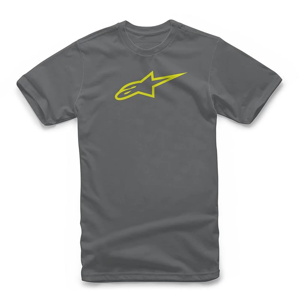 Alpinestars Ageless Classic Tee – Charcoal/Yellow 3 Alpinestars Ageless Classic Tee – Charcoal/Yellow