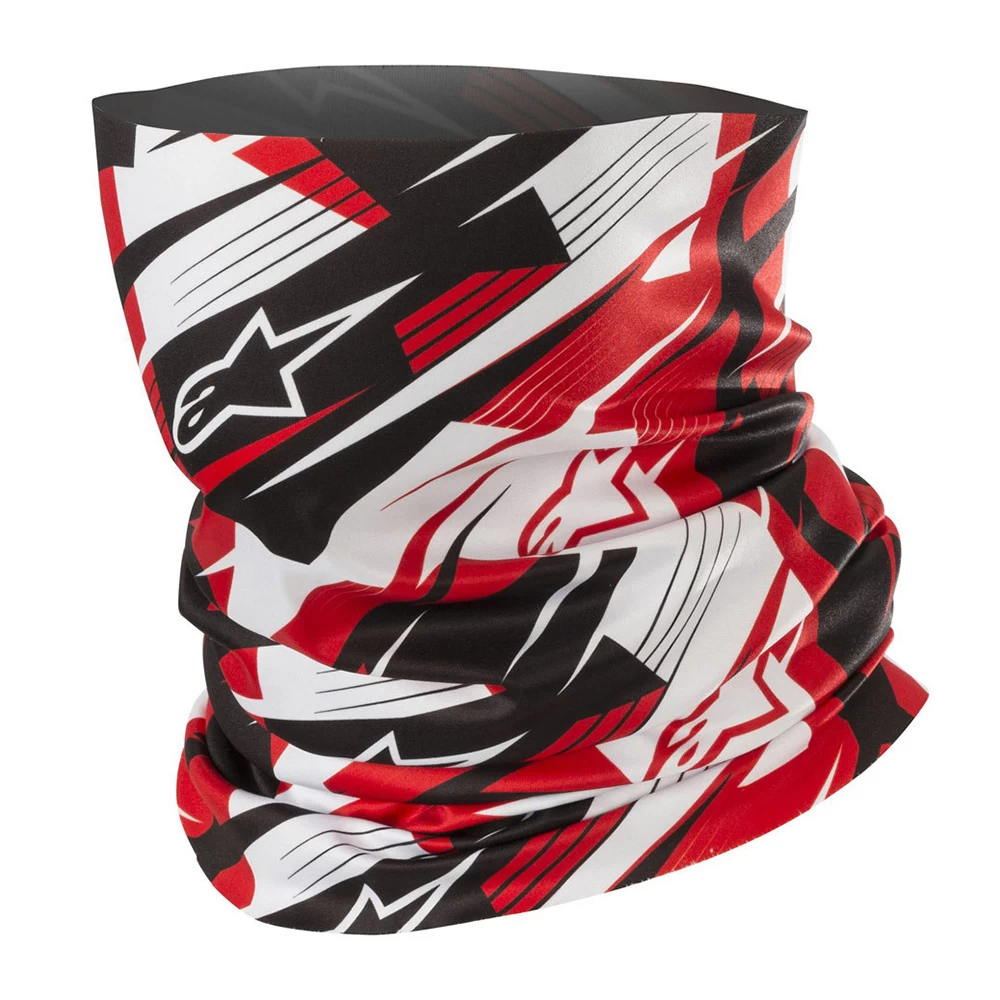 Alpinestars Blurred Neck Tube – Black/White/Red 3 Alpinestars Blurred Neck Tube – Black/White/Red