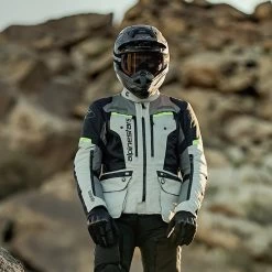 Alpinestars Bogota Pro Drystar Trousers – Ice Grey -Motorcycle Riding Equipment Alpinestars Bogota Pro Drystar Motorcycle Jacket Ice Grey Lifestyle 2