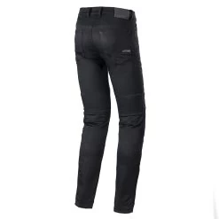 Alpinestars Cerium Tech-Stretch Rinse Jeans – Black -Motorcycle Riding Equipment Alpinestars Cerium Tech Stretch Motorcycle Jeans Black 2