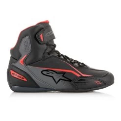 Alpinestars Faster 3 Boots – Black/Grey/Red -Motorcycle Riding Equipment Alpinestars Faster 3 Black Red Sports Boots 1