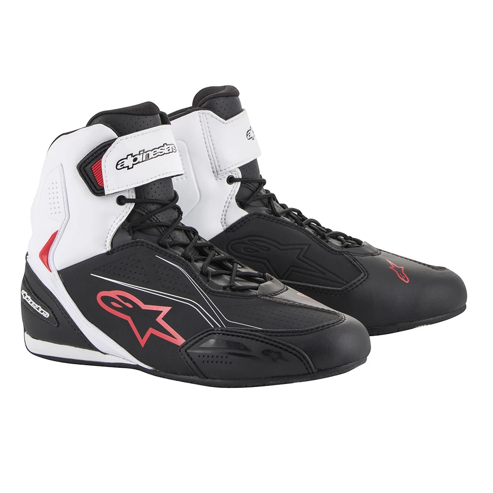 Alpinestars Faster 3 Boots – Black/White/Red 3 Alpinestars Faster 3 Boots – Black/White/Red