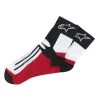 Alpinestars Road Racing Short Socks – Black/Red/White -Motorcycle Riding Equipment Alpinestars Road Racing Short Motorcycle Socks 470301130 1