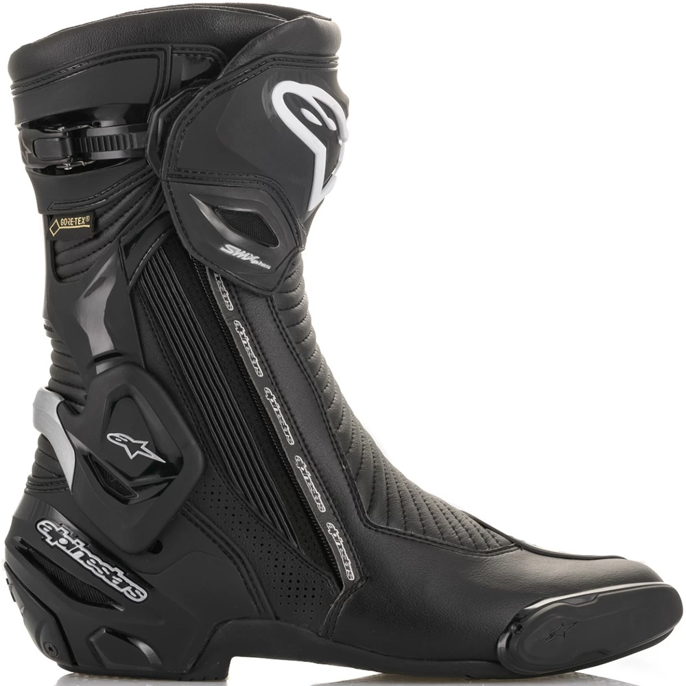 Alpinestars SMX Plus V2 Gore-Tex Boots – Black/Silver 4 Alpinestars SMX Plus V2 Gore-Tex Boots – Black/Silver - Image 2
