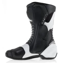Alpinestars SMX-S Boots – Black/White -Motorcycle Riding Equipment Alpinestars SMX S Motorcycle Boots Black White 3