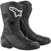 Alpinestars SMX-S WP Boots – Black/Black -Motorcycle Riding Equipment Alpinestars SMX S Waterproof Motorcycle Boots Black Black 1