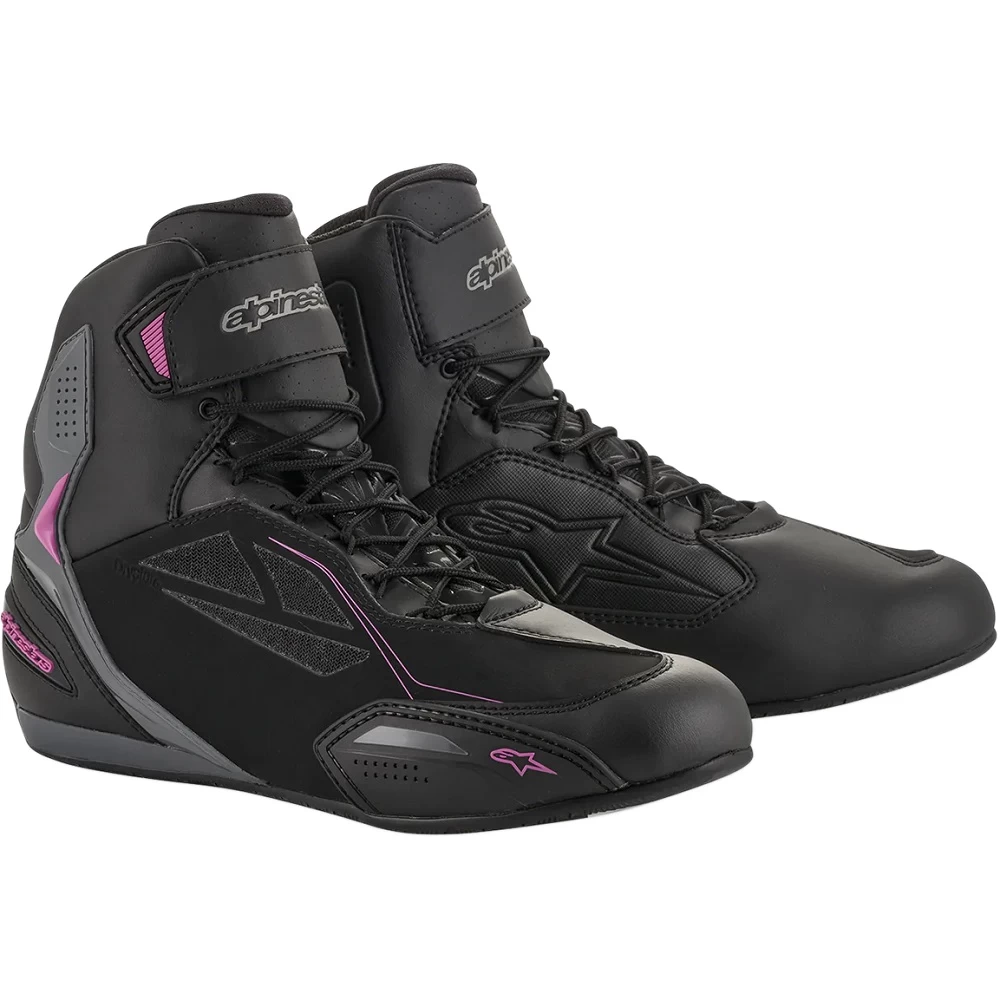 Alpinestars Stella Faster 3 Drystar Boots – Black/Fuchsia 3 Alpinestars Stella Faster 3 Drystar Boots – Black/Fuchsia