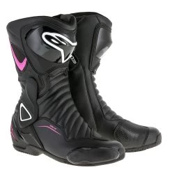 Alpinestars Stella SMX-6 V2 Boots – Black/Fuchsia/White