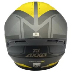 Axxis Draken Sonar Helmet – Yellow -Motorcycle Riding Equipment Axxis Draken Sonar Motorcycle Helmet Yellow 9