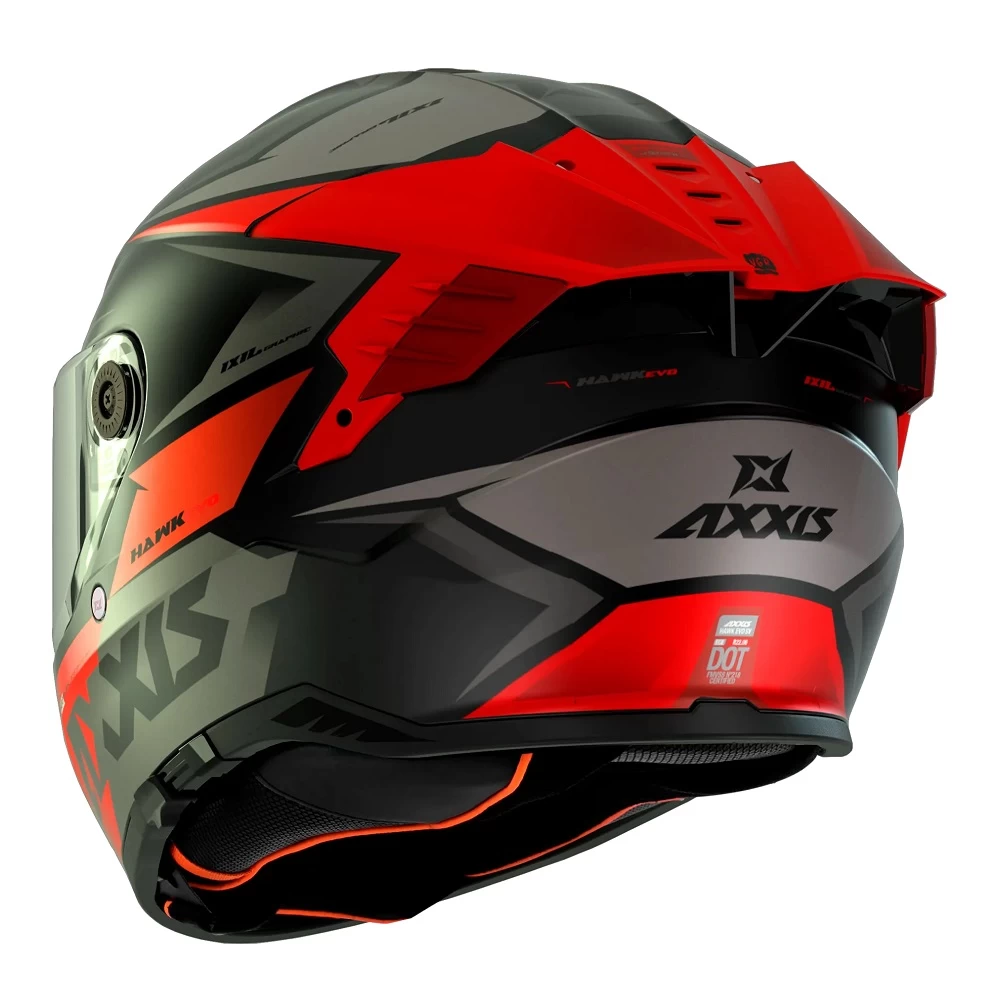 Axxis Hawk Evo Ixil Helmet – Red 4 Axxis Hawk Evo Ixil Helmet – Red - Image 2