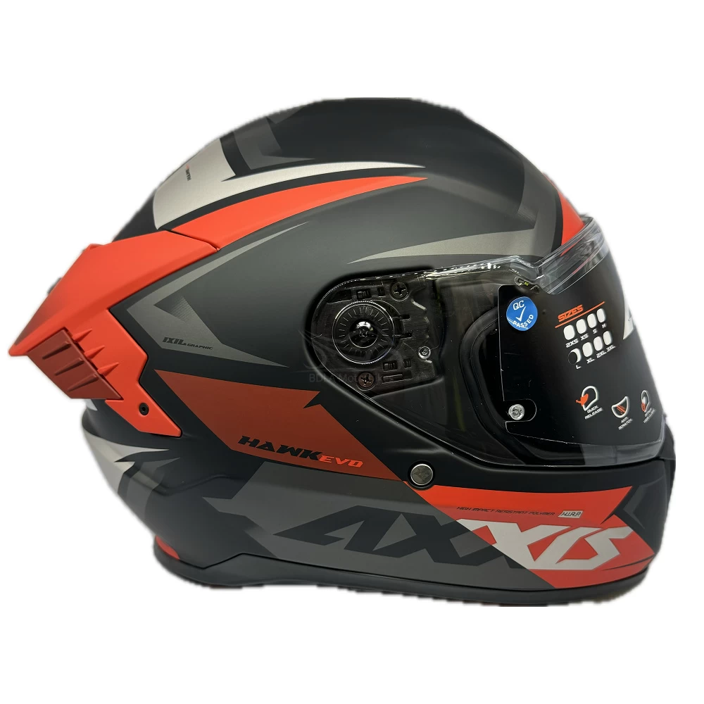 Axxis Hawk Evo Ixil Helmet – Red 8 Axxis Hawk Evo Ixil Helmet – Red - Image 6