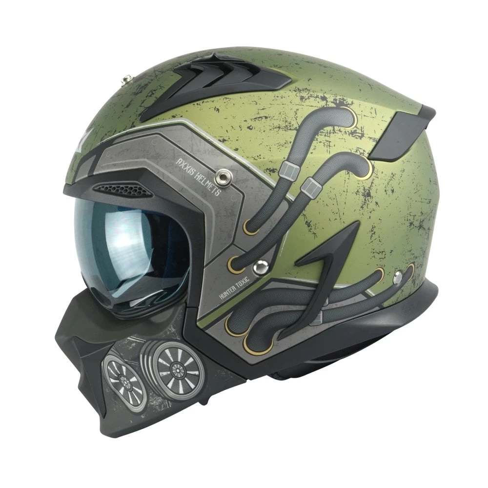 Axxis Hunter Toxic Helmet – Green 4 Axxis Hunter Toxic Helmet – Green - Image 2