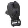 Bike It 3 Finger Over Mitts -Motorcycle Riding Equipment Bike It 3 Finger Motorcycle Mitts Black 1.1
