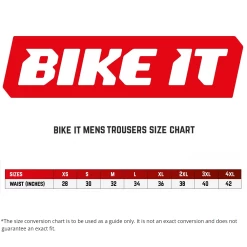 Bike It Triple Black Trousers – Black -Motorcycle Riding Equipment Bike It Mens Motorcycle Trousers Size Guide