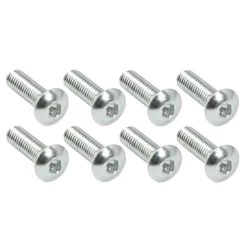 Bike It Screen Bolts -Motorcycle Riding Equipment Bike It Motorcycle Screen Bolts Chrome BOLSCRCH