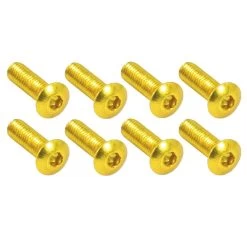 Bike It Screen Bolts -Motorcycle Riding Equipment Bike It Motorcycle Screen Bolts Gold BOLSCRGD