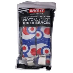Bike It Roundel Braces 9 Bike It Roundel Braces -Motorcycle Riding Equipment BikeIt Roudnel Motorcycle Rider Braces BRCRND01 3