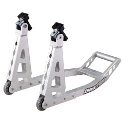 BikeTek Aluminium Box Silver Front Paddock Stand