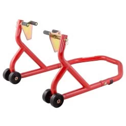 BikeTek Series 3 Track Red Paddock Stand Set -Motorcycle Riding Equipment BikeTek Series 3 Track Front Paddock Stand Red PDSFRT 1 1