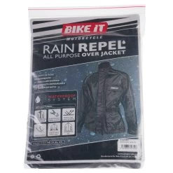 Biketek Deluxe Waterproof Over Jacket – Black 8 Biketek Deluxe Waterproof Over Jacket – Black -Motorcycle Riding Equipment Biketek Deluxe Waterproof Motorcycle Over Jacket RNWJKE 3