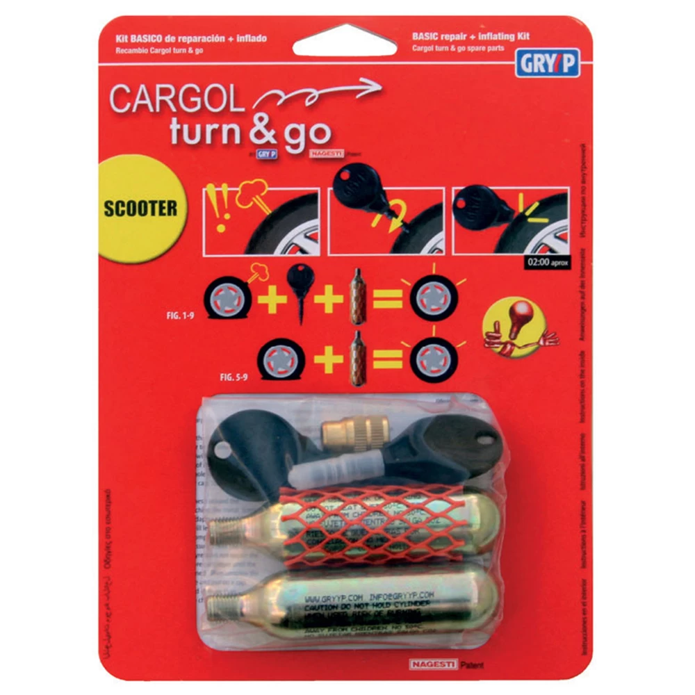Gryyp Cargol Turn & Go Puncture Kit 2 3 Gryyp Cargol Turn & Go Puncture Kit 2