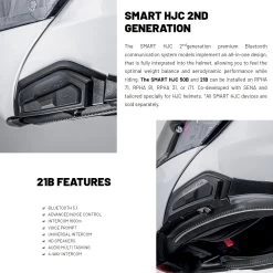 HJC 21B Smart Bluetooth Intercom Kit -Motorcycle Riding Equipment HJC 21B Smart Motorcycle Helmet Bluetooth Kit Features 1