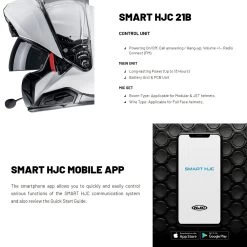 HJC 21B Smart Bluetooth Intercom Kit -Motorcycle Riding Equipment HJC 21B Smart Motorcycle Helmet Bluetooth Kit Features 2
