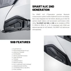 HJC 50B Smart Mesh Bluetooth Intercom Kit -Motorcycle Riding Equipment HJC 51B Smart Motorcycle Helmet Bluetooth Kit Features 1