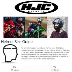 HJC CL-SP Big Size Helmet – Matt Black -Motorcycle Riding Equipment HJC CL SP Motorcycle Helmet Size Guide WM