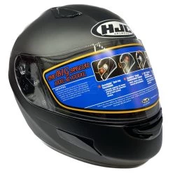 HJC CL-SP Big Size Helmet – Matt Black -Motorcycle Riding Equipment HJC CL SP Plain Motorcycle Helmet Matt Black 4