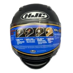 HJC CL-SP Big Size Helmet – Matt Black -Motorcycle Riding Equipment HJC CL SP Plain Motorcycle Helmet Matt Black 5