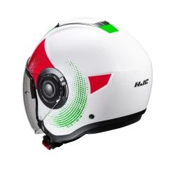 HJC I40N Pyle Helmet – Green/White/Red 8 HJC I40N Pyle Helmet – Green/White/Red -Motorcycle Riding Equipment HJC I40N Pyle Motorcycle Helmet Green White Red 3