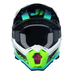 Just1 J22 Frenetik Helmet – Neon Lime/Black -Motorcycle Riding Equipment Just1 J22 Frenetik Motocross Helmet Neon Lime Black 3
