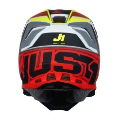 Just1 J22 Frenetik Helmet – Yellow/Red/White -Motorcycle Riding Equipment Just1 J22 Frenetik Motocross Helmet Yellow Red White 3