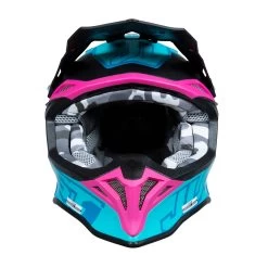 Just1 J39 Thruster Helmet – Petrol/Blue/Fuxia/Black -Motorcycle Riding Equipment Just1 J39 Thruster Motocross Helmet Petrol Blue Fuxia Black 3