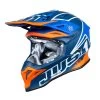 Just1 J39 Thruster Helmet – White/Orange/Blue -Motorcycle Riding Equipment Just1 J39 Thruster Motocross Helmet White Orange Blue 1