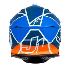 Just1 J39 Thruster Helmet – White/Orange/Blue -Motorcycle Riding Equipment Just1 J39 Thruster Motocross Helmet White Orange Blue 4