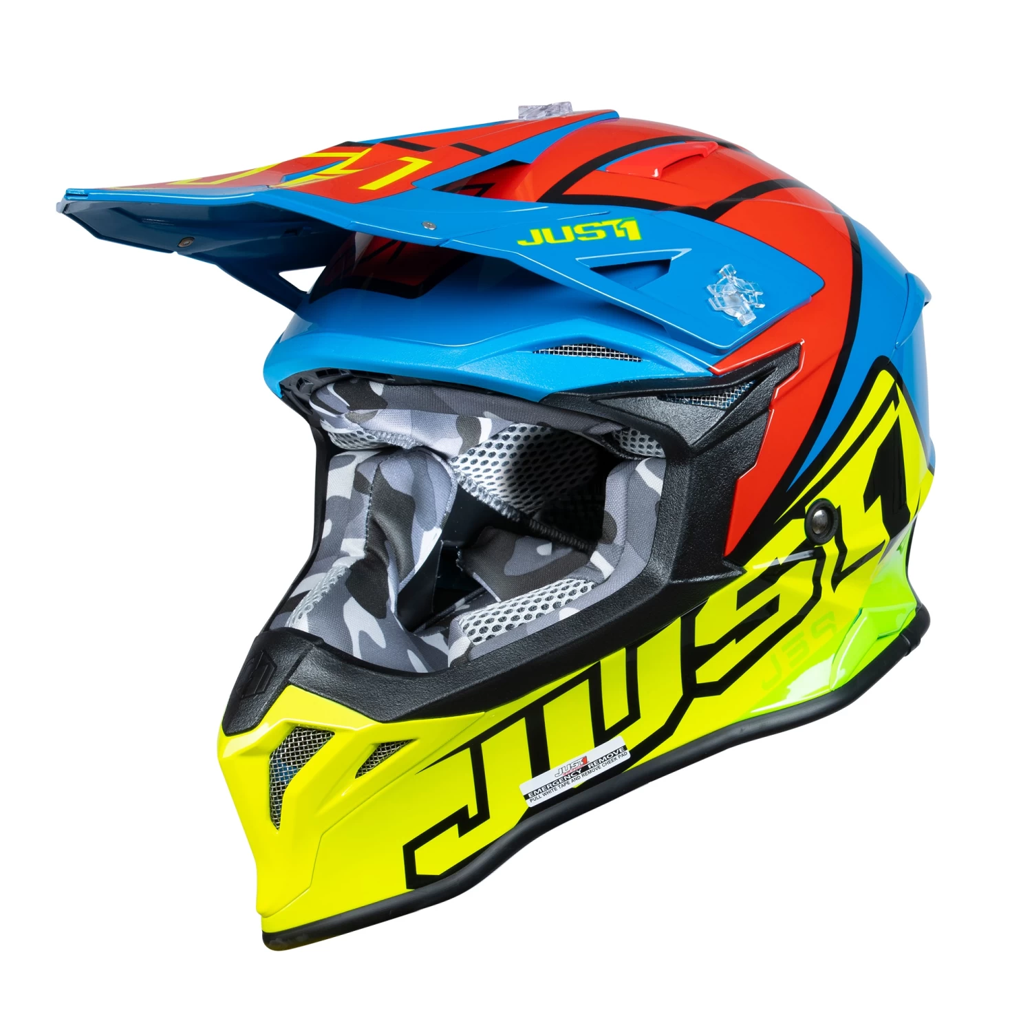 Just1 J39 Thruster Helmet – Yellow/Red/Blue 3 Just1 J39 Thruster Helmet – Yellow/Red/Blue