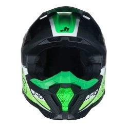 Just1 J40 Flash Helmet – Green/White/Black -Motorcycle Riding Equipment Just1 J40 Flash Motocross Helmet Green White Black 3