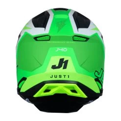 Just1 J40 Flash Helmet – Green/White/Black -Motorcycle Riding Equipment Just1 J40 Flash Motocross Helmet Green White Black 4