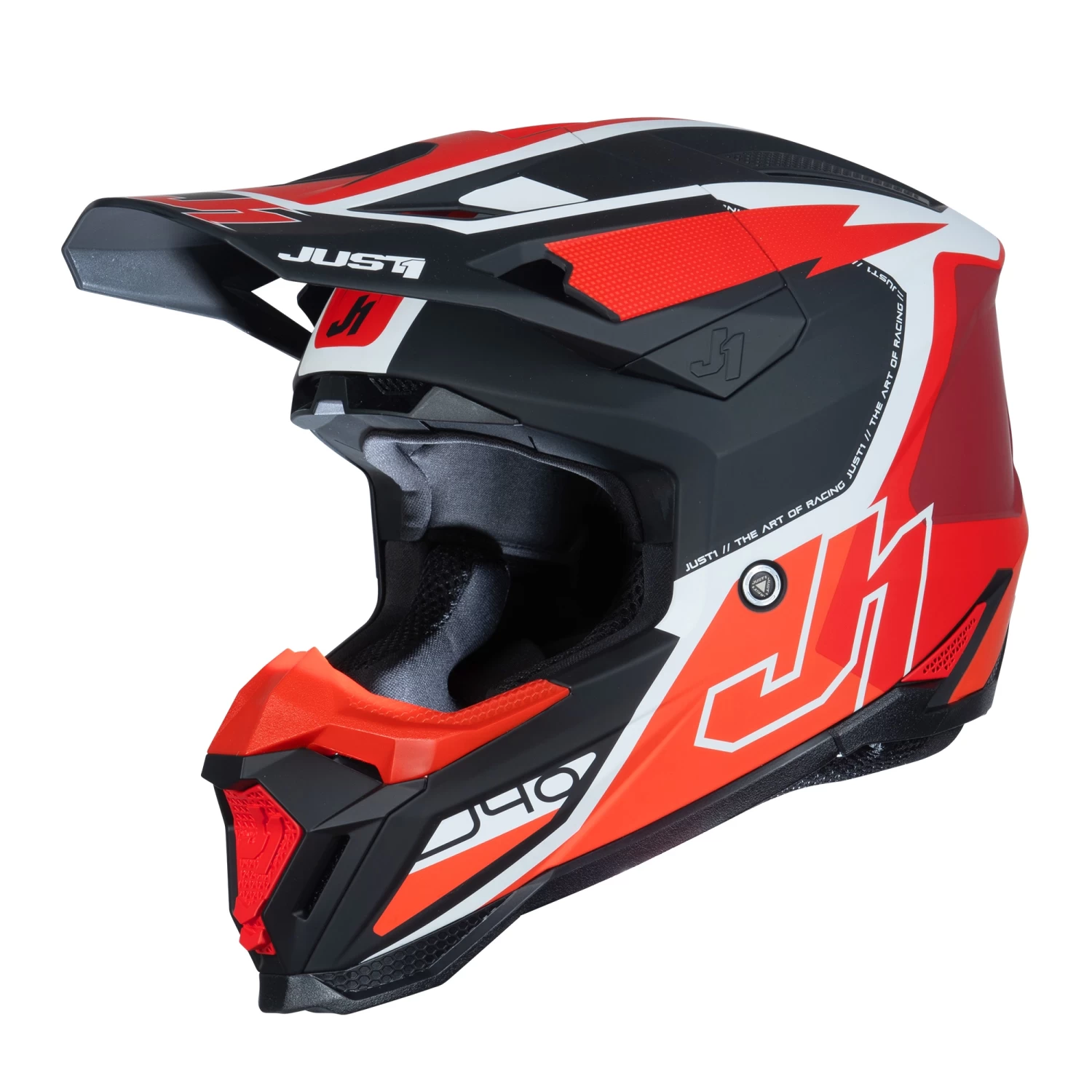 Just1 J40 Flash Helmet – Red/White/Black 3 Just1 J40 Flash Helmet – Red/White/Black