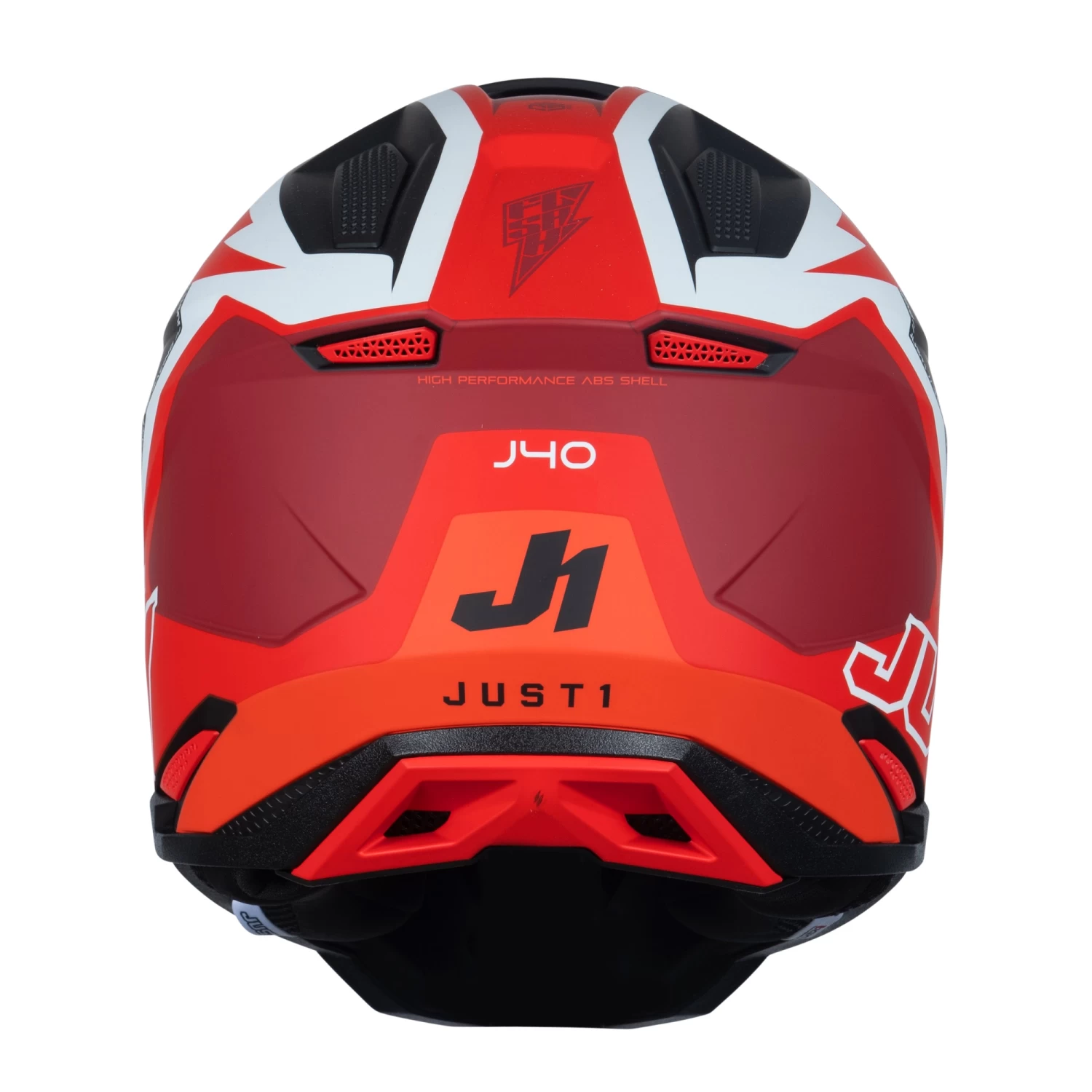 Just1 J40 Flash Helmet – Red/White/Black 6 Just1 J40 Flash Helmet – Red/White/Black - Image 4