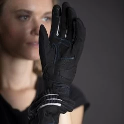 LS2 All Terrain Women’s Gloves – Black/Blue -Motorcycle Riding Equipment LS2 All Terrain Womens Motorcycle Gloves Black Blue Lifestyle 2