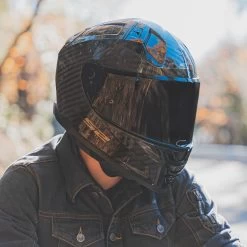 LS2 FF811 Vector II Carbon Plain Helmet -Motorcycle Riding Equipment LS2 FF811 Vector II Carbon Plain Motorcycle Helmet Lifestyle 3