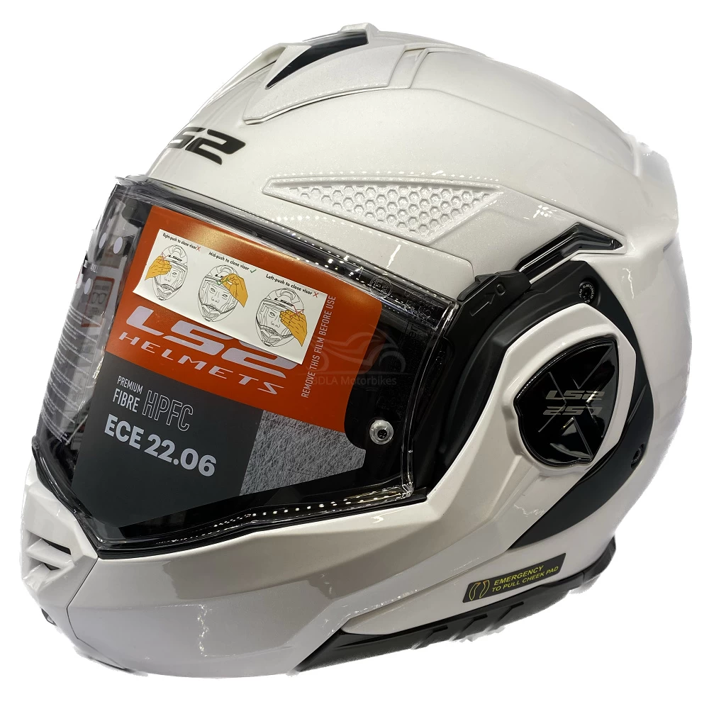 LS2 FF901 Advant X Plain Helmet – White 4 LS2 FF901 Advant X Plain Helmet – White - Image 2