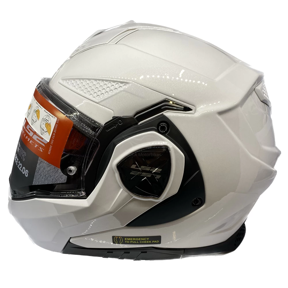 LS2 FF901 Advant X Plain Helmet – White 6 LS2 FF901 Advant X Plain Helmet – White - Image 4