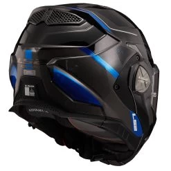 LS2 FF901 Advant X Spectrum Helmet – Black/Titanium/Blue -Motorcycle Riding Equipment LS2 FF901 Advant X Spectrum Motorcycle Helmet Blue 3